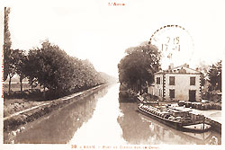 Sapine chargée dans le port de Bram (photo offerte par Georges Larrose)