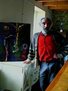Yves Donval dans son atelier 